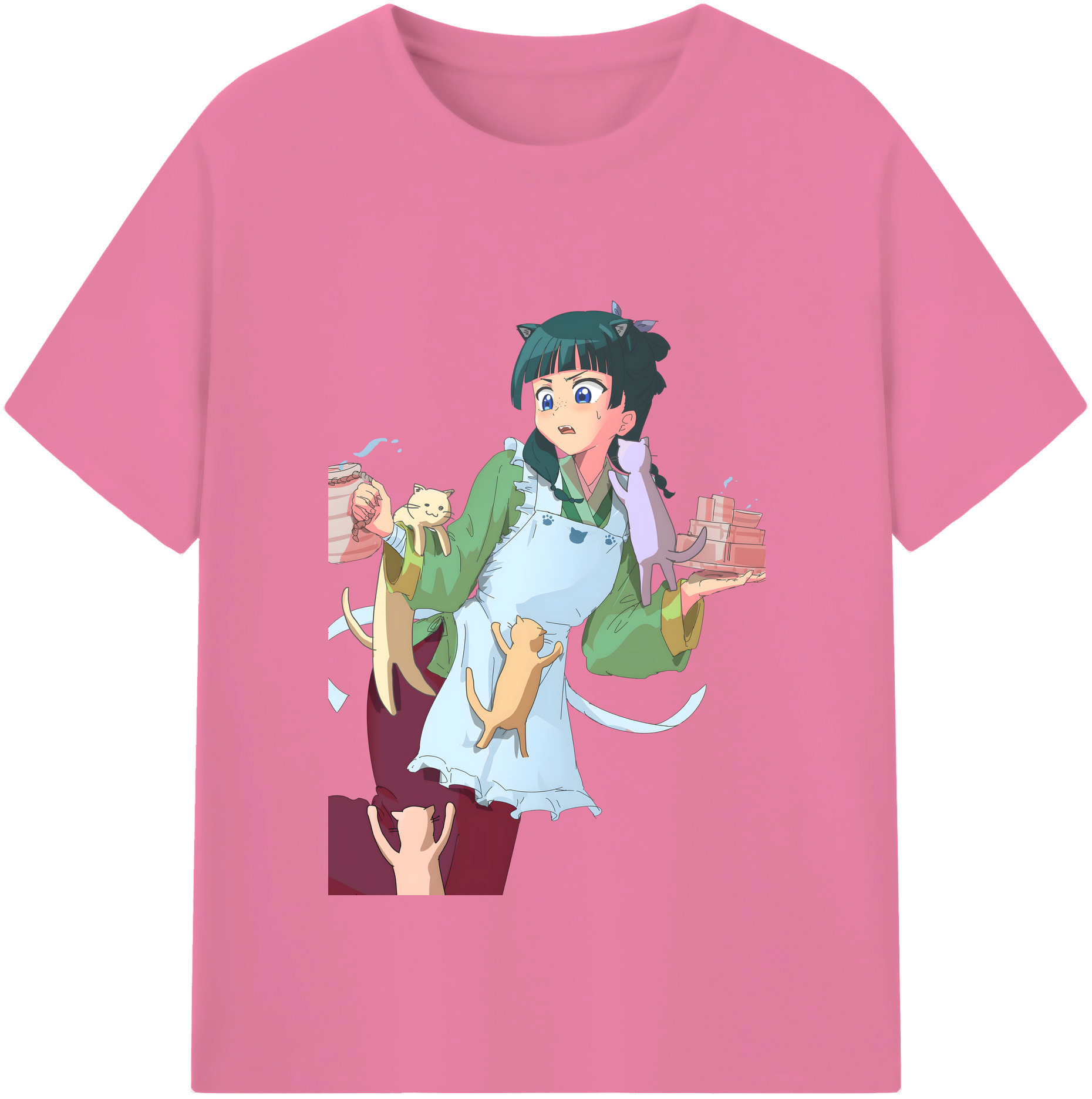 （画像用） 薬屋のひとりごと The Apothecary Diaries 綿100％半袖Tシャツ（フロントプリント）
